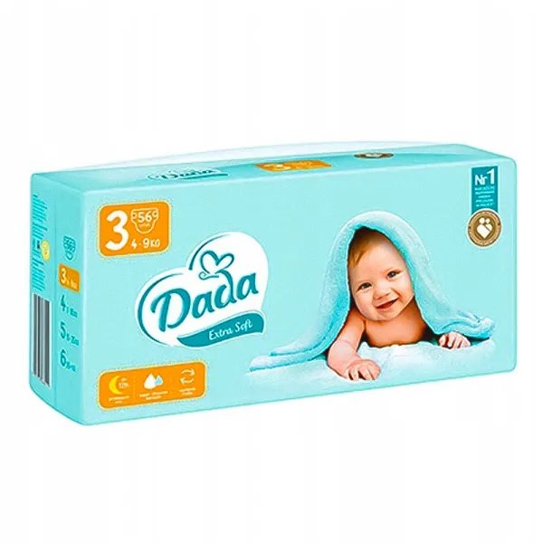 Підгузки Dada Extra soft розмір 3, 56 шт