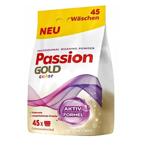 Пральний порошок кольорових речей Passion Gold 2,7кг (45 прань)
