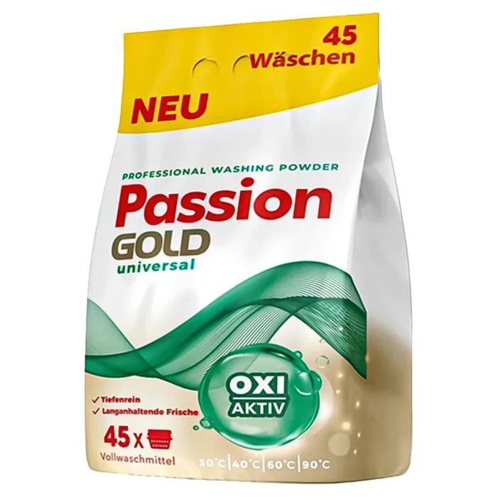 Пральний порошок універсальний Passion Gold 2,7кг (45 прань)