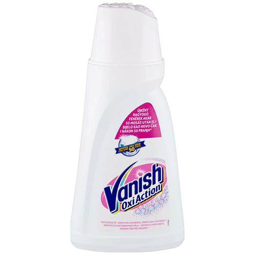 Рідкий плямовивідник білі речі Ваніш Oxi Action white 1л