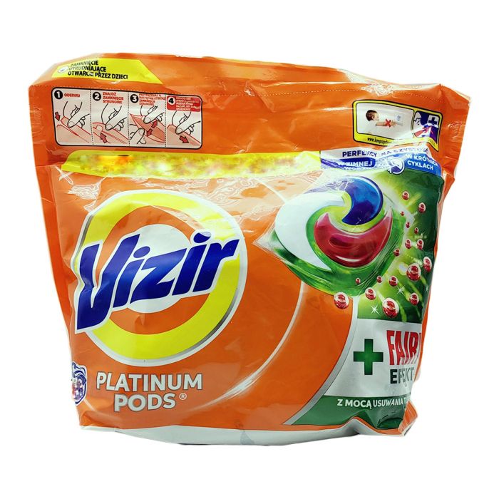 Чотирикомпонентні капсули для універсального прання Vizir Platinum + Fairy Effect  33 шт