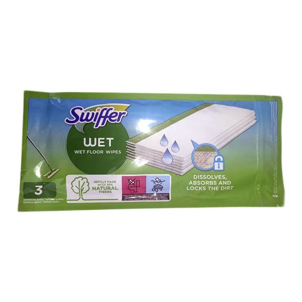 Вологі серветки для підлоги Swiffer 3 шт