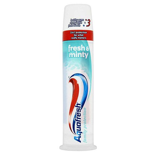 Зубна паста з дозатором Aquafresh свіжа і м'ятна 100 мл
